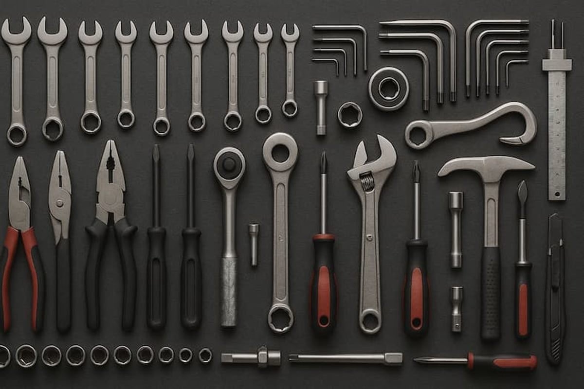 Professional mechanic tools carried in the Atlanta service van